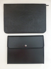 2x Bewerbungsmappe Collegemappe Aktenmappe 40x28cm Kunstleder/33x26cm Kunststoff