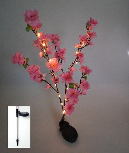 Solar led blütenstrauch rosa - solar,