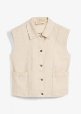Jeansweste Gr. 46 Beige