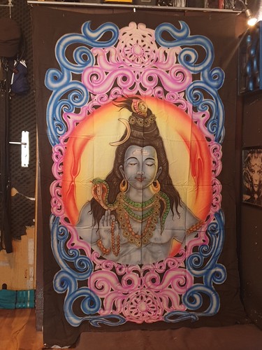 Shiva backdrop psychedelic - shiva,