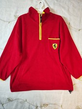 Vintage ferrari red fleece - ferrari,
