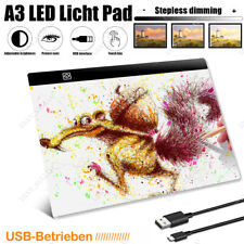 A3 LED Einstellbar Lichttisch Leuchttablet Tracing Lightpad Board Zeichenbrett