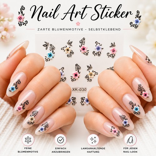 Nail art sticker blumen - art,