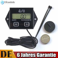 LCD Digitaler Drehzahlmesser Betriebsstundenzähler für 2 - 4 Takt Motoren Roller