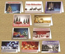 60-600 Weihnachtskarten mit Umschlag Set Klappkarten OHNE Folienverpackung