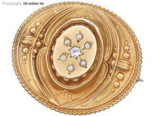 Pendant "Antique" Pearl Gold