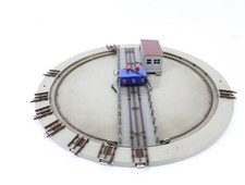 Märklin H0 7186 elektrische Drehscheibe mit Stellpult für M-Gleis / Blech