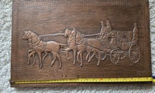 Kupferstich Pferdegespann auf