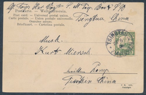 Kiautschou absender - kiautschou,