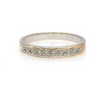 Größe 56 Ring 333 GOLD 8 Karat Weißgold bague Diamant diamond Goldring G3855/25