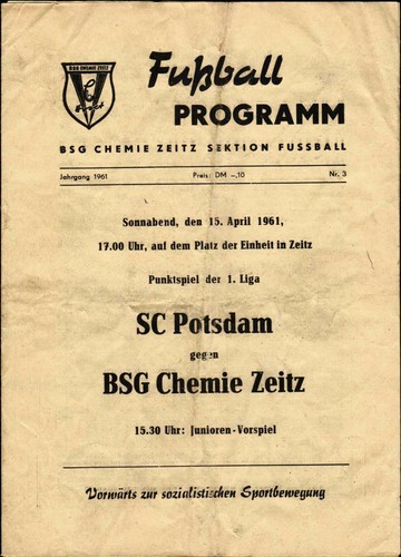 Ddr liga 1961 - bsg, chemie