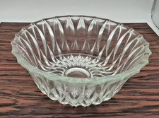 ? Vintage: geschliffene Bleikristall-SCHÜSSEL, Glasschale Ø20cm - 1970er Jahre