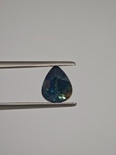Saphir 1.44ct VVS Pear Edelstein – Blau Grün – Unbehandelt – Afrika