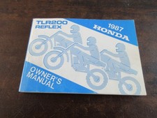 Honda TLR200 Reflex 1987 owner's manual Manuel du conducteur