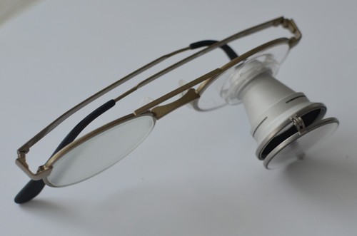 Uhrmacherbrille mit klapplupe - mit,