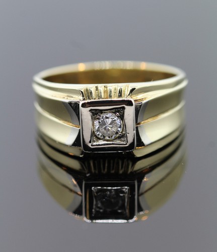 Eleganter herrenring aus 585 - eleganter,
