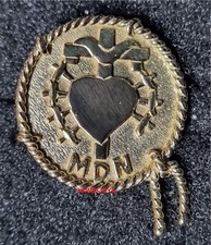 PIM Schild COFRADIA MARIA DEL DULCE NAME aus 18 Karat GOLD LÖWE. Gewicht 4,45 gr