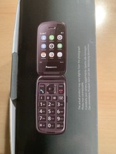 Neuwertiges Panasonic KX-TU 550 EXC Senioren-Handy, Blau, Inkl. Ladegerät