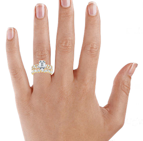 Diamant ehering set ring 18k - ehering,