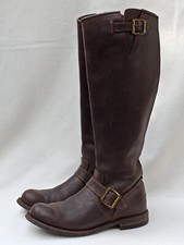 Coole Biker-Boots / Stiefel aus robustem Fettleder von PRIMEBOOTS in Gr. 37
