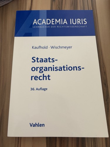 Staatsorganisationsrecht - , 36