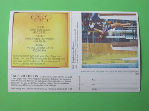 Sammelbild olympische spiele - sammelbild,