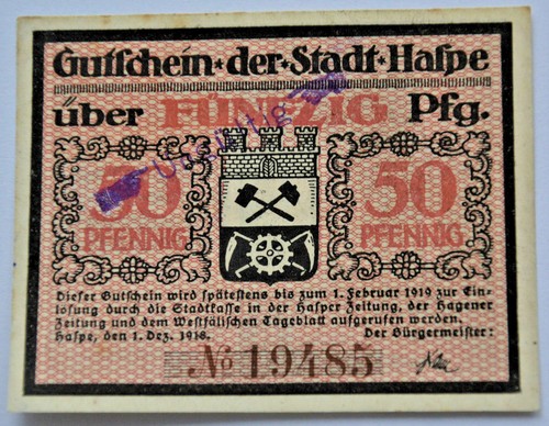 Haspe stadt notgeld - (hagen),