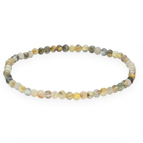 Rutilquarz mini kugelarmband - rutilquarz, mini-kugelarmband