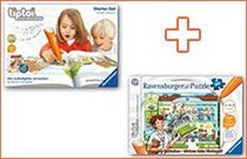 tiptoi® Paket: Starter-Set "Bauernhof" (mit Stift) + Puzzle "Beim Kinder
