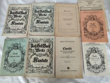 9 alte Notenbücher als