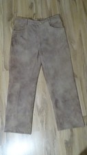 Lederhose Lang Hirschlederhose echtes Hirschleder Oktoberfest Wiesn Gr. 52 / L