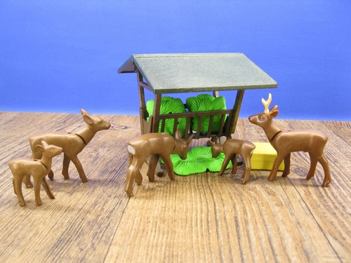Rehe der futterraufe - an,