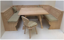 Eckbankgruppe Amberg System Amberg U-Bank, groß 4 Fuß-Tisch, Bauernstuhl
