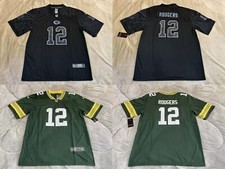 Adult Green Bay Packers #12 Shirt Top DE Big & Tall Size Large Size