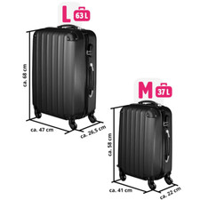 2tlg Reisekoffer Set Trolley