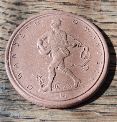 Alte porzellanmedaille verband - alte,