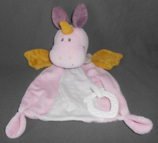 TOPOLINO SCHMUSETUCH SCHNUFFELTUCH  PEGASUS EINHORN ROSA