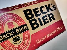 RAR! Antike BECK´S Brauerei Beck Bierkiste Bremen 50er 60er Jahre Bier Kiste alt