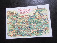 AK Thüringer Wald 3,Orientierungskarte,Landkarte,Reliefkarte,um1977,ungelaufen