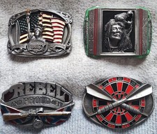 4x Vintage Belt Buckle Set