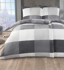 4 teilige Winter Plüsch Bettwäsche 135x200 cm Cashmere-Touch Fleece Kissenbezug