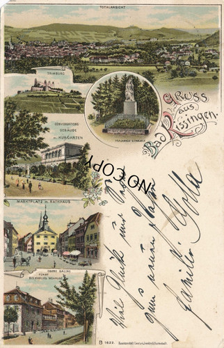 Historische postkarte gruss - historische,
