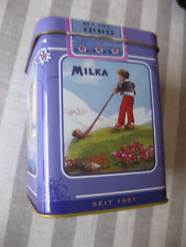 Dose Blechdose Milka Naps Nostalgie ohne Inhalt Vintage 11,7x11,7x8,7 cm