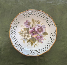 Porzellan Schale Durchbruch Rand Handarbeit 22 Karat Kleiber Regnitzlosau