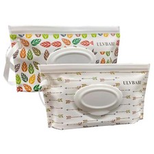 Tragbarer Feuchttücher-Spender 2 Stück wiederverwendbare Baby-Windel Entsorgu...