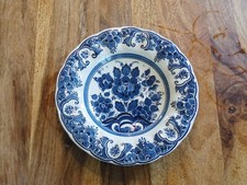Wandteller Distel Delfter Porzellan alt