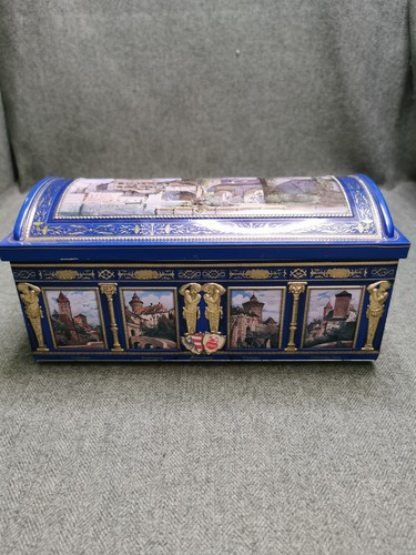 Vintage deutsche keksdose blau - vintage,