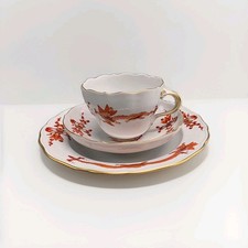 Meissen Kaffeegedeck 3 teilig roter Drache reicher Hofdrache 1.Wahl Top Zustand