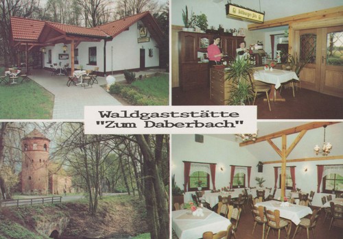 Ansichtskarte waldgaststätte - ansichtskarte,