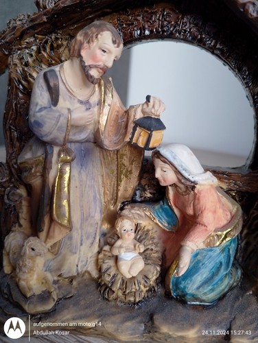 Goldene weihnachtskrippe jesus - goldene,